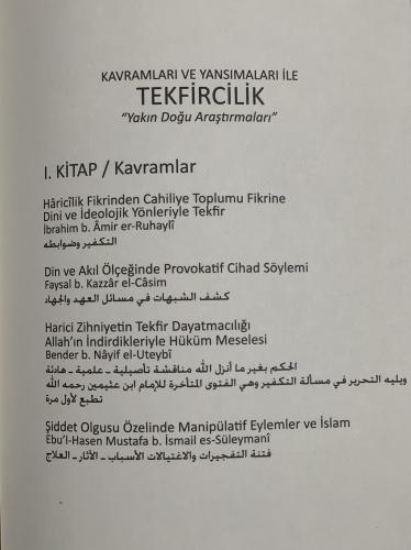 KAVRAMLARI VE YANSIMALARI İLE TEKFİRCİLİK Burhan İlmi Araştırmalar Mer